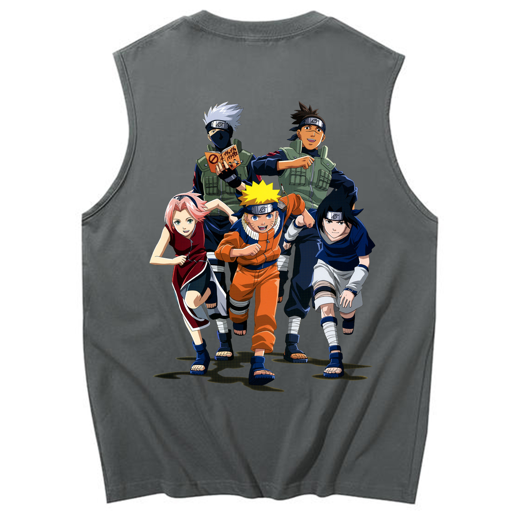 （画像用） NARUTO -ナルト- うずまき ナルト Uzumaki Naruto コットン100％タンクトップ（背面プリント）